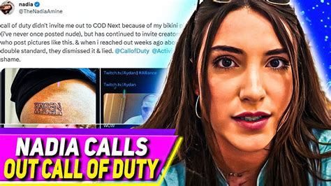 nadia amine leaks|Infamous Call of Duty Streamer Has “Finally Made” Her。